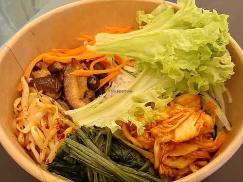 Bibimbap at VEA Plant-based in Central Singapore