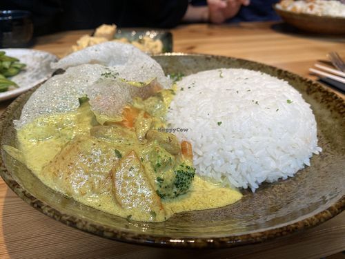 Vegetable rendang  at North Hill Noodle Bar in Colchester