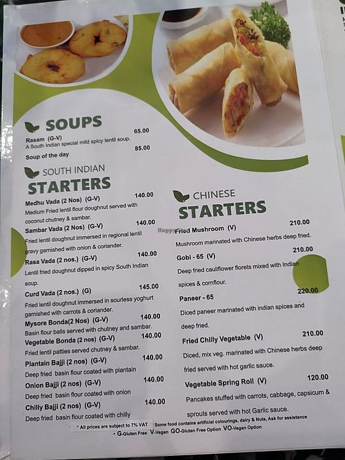 Menu at Achyut Bhavan Pattaya in Pattaya
