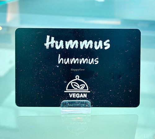 Buffet items clearly labelled  at Spagos Restaurant in Berlin