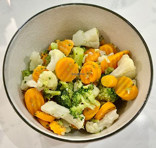 Steamed vegetable medley at The Restaurant @ Radisson Blu Hotel, Prague in Prague