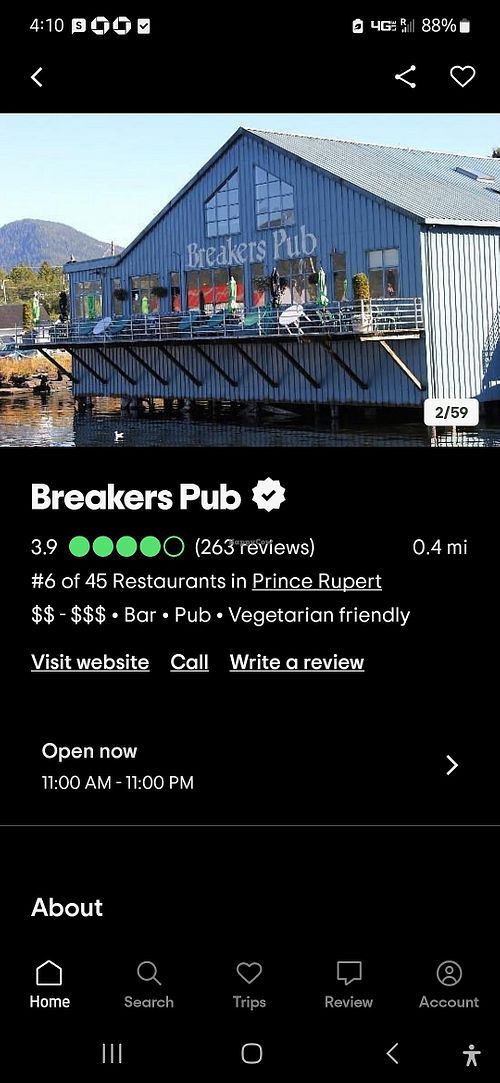  at Breakers Pub in Prince Rupert