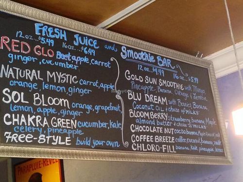 juices & smoothies at Among The Flowers Cafe in Sanibel