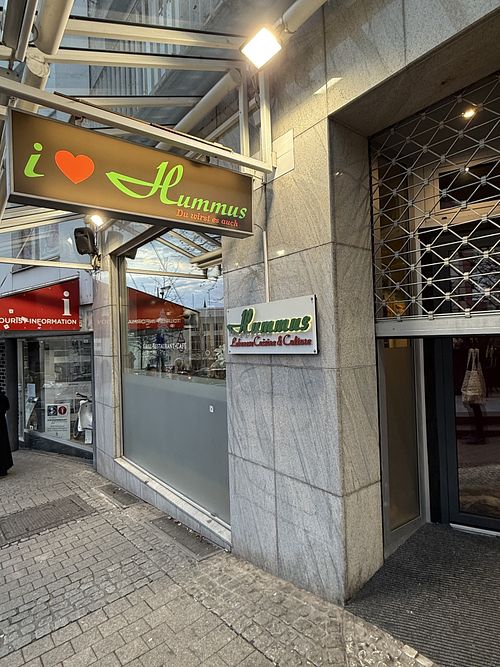 front  at Hummus Lebanese Cuisine Restaurant Pforzheim in Baden-württemberg