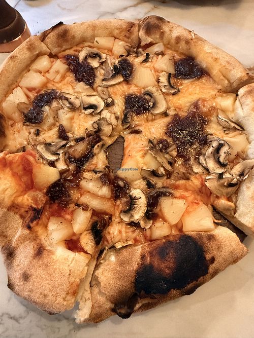 Vegan pizza   at The Salt House in Northern Ireland