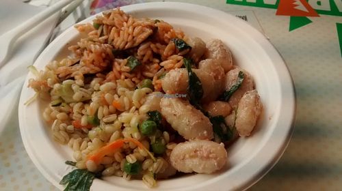 Primi piati, 3 dishes mixed.  at I Lovegetarian - Cannobio in Milan