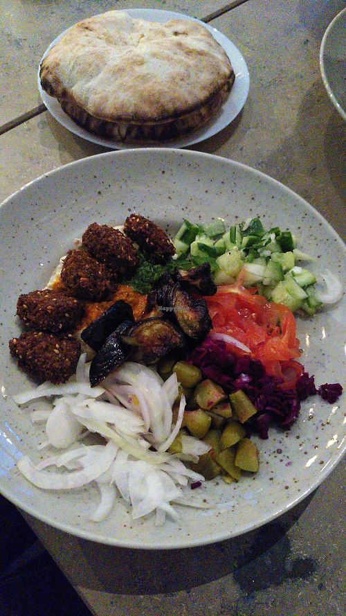Ta'ameya Signature Bowl (with roasted aubergine) at Ta'ameya Falafel - Folkungagatan in Stockholm