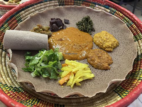 Injera  at Injera Eritrean und Ethiopian Restaurant in Hamburg