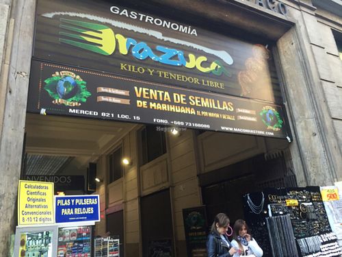 current look for the outdoor entranceway - this place is a bit hard to find without knowing this!  at Soju in Santiago