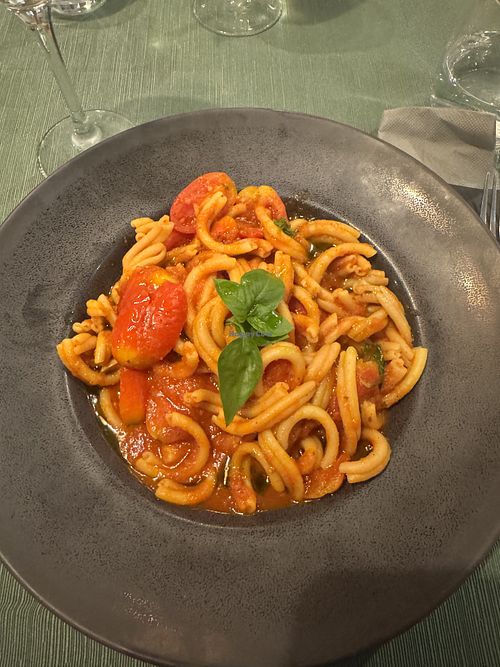 Pasta pomodoro  at Proavlio - Προαύλιο in Rodos