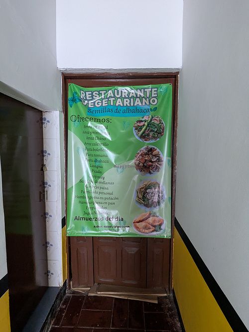 Sign inside at Semillas de Albahaca - Centro in Tunja