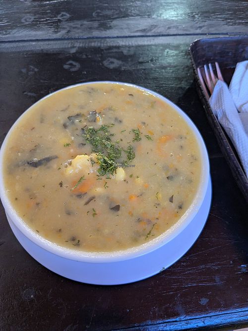 Ajiaco soup at Semillas de Albahaca - Centro in Tunja
