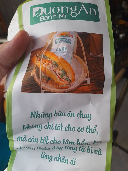 Information in Vietnamese at Bánh Mì Nấm Chay DuongAn  in Ho Chi Minh City