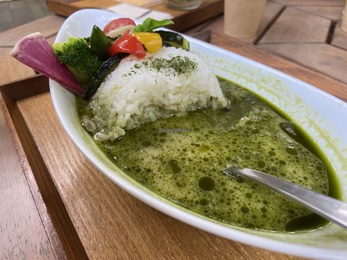 Green curry   at Kyoya Chaho Utsunomiya Alps no Mori - 宇都宮アルプスの森　京屋茶舗 in Tochigi