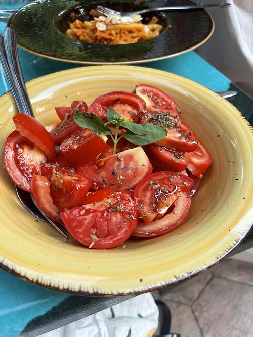 Tomato saladd  at Siciliano al Teatro in Sicilia