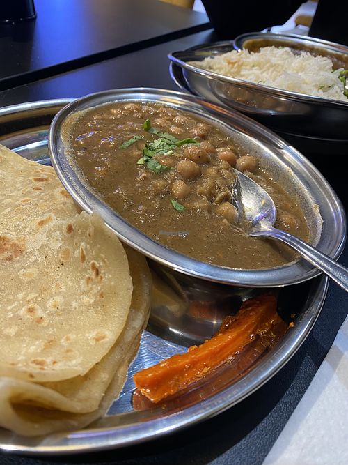 Pindi chana with paratha   at Shree Krishna Vada Pav - Ruislip in Ruislip