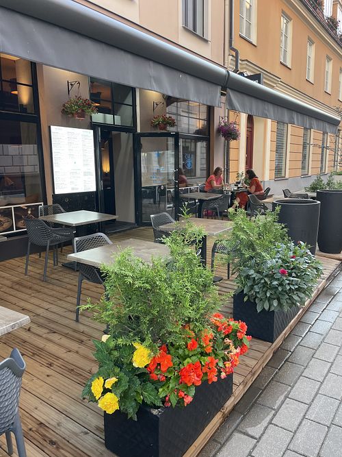 Exterior  at Zula Mediterranean Restaurant and Hummus Bar in Riga