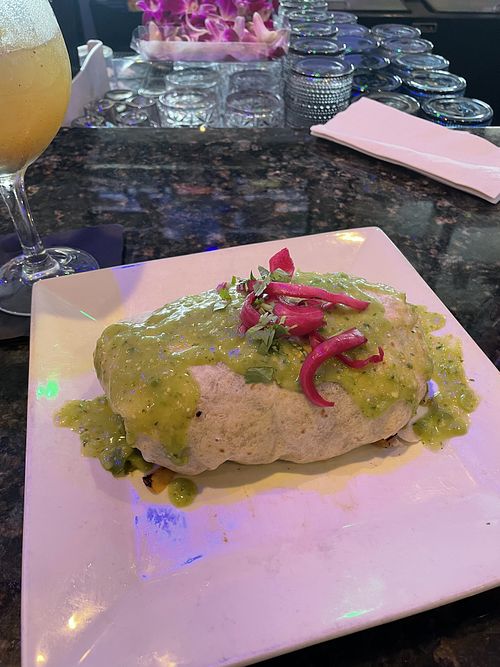 Vegan burrito   at La Condesa Mexican Restaurant  in Boca Raton