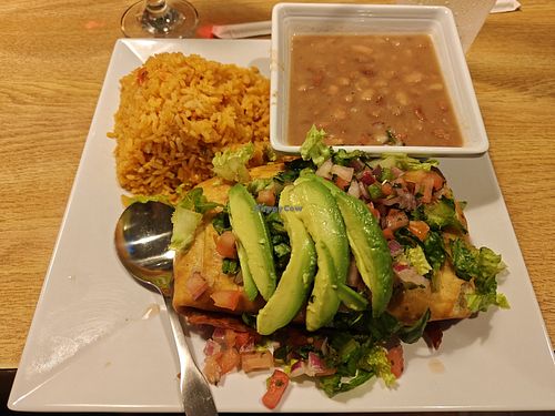 Vegetable chimichangas at Christine's Casual Dining in Cincinnati