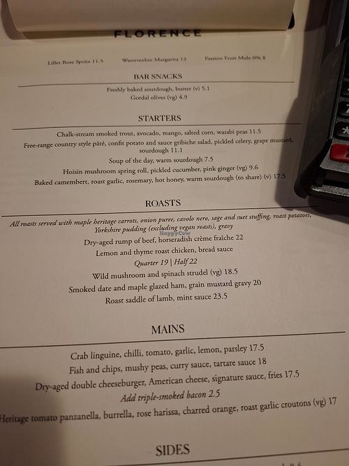  at The Florence in England