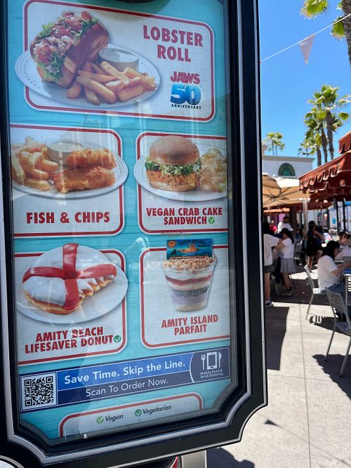 Vegan Crab Cake Sandwich   at Amity Island Café in California
