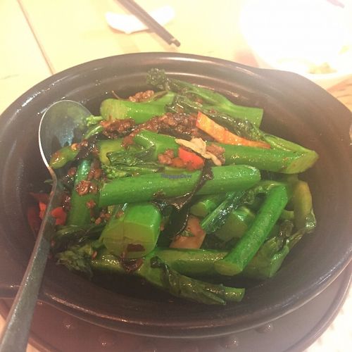Spicy Gai Lan Pot at Paramita Vegetarian Restaurant - Cheung Yee in Kowloon