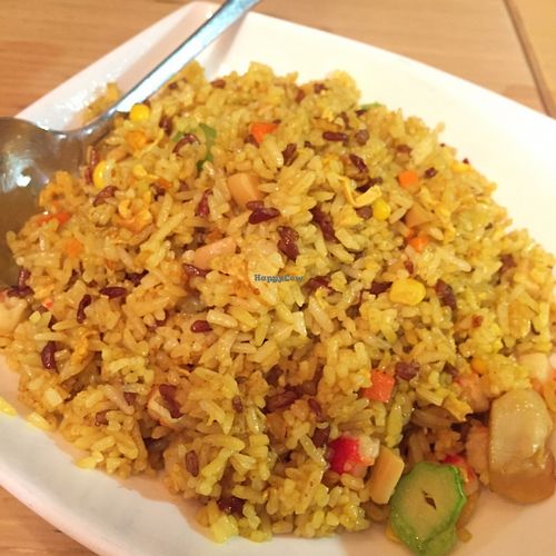 Fried rice with veg seafood and turmeric at Paramita Vegetarian Restaurant - Cheung Yee in Kowloon