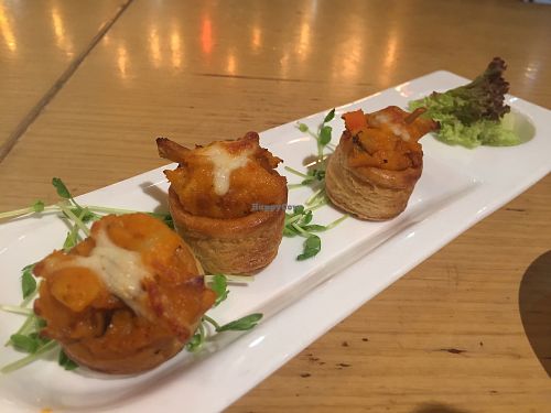 Baked mushrooms and potato mash in filo pastry at Paramita Vegetarian Restaurant - Cheung Yee in Kowloon