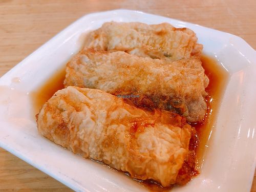Steamed bean curd rolls at Paramita Vegetarian Restaurant - Cheung Yee in Kowloon