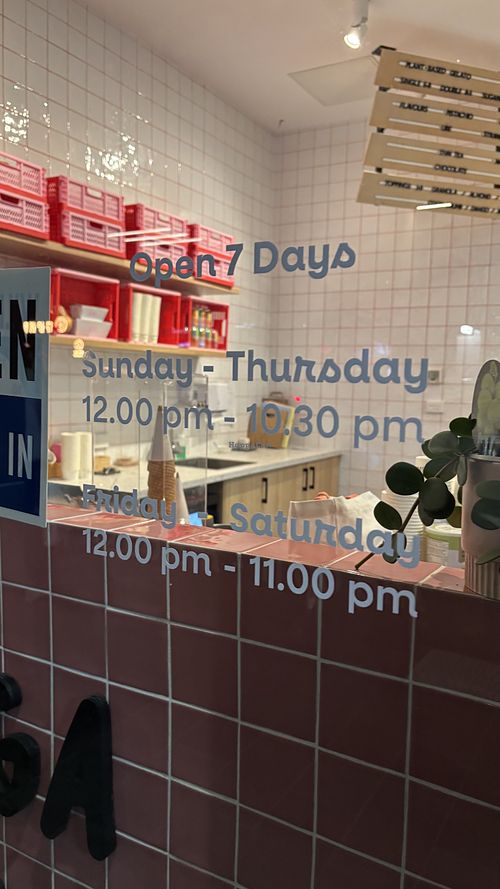 Inside the shop  at Suga Rays in Melbourne