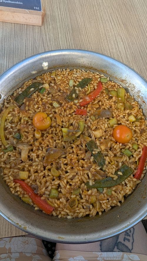 Arroz de verduras paella at Paellitas Tradición | Arroceria en Madrid in Comunidad De Madrid