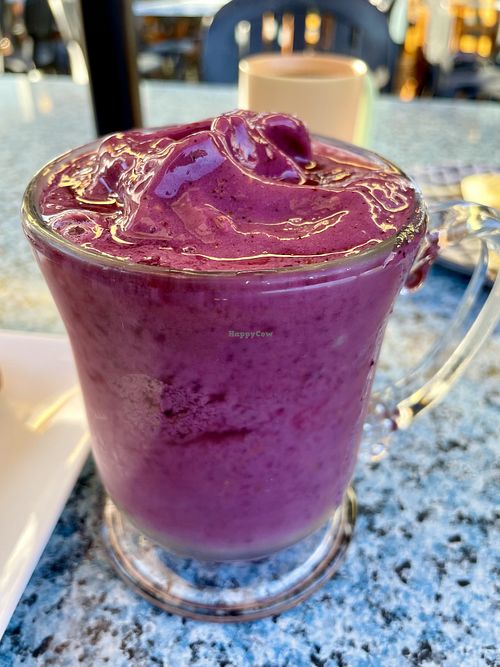 Mixed berry smoothie with soy milk  at Shoal Point Coffee House  in Capital Regional District