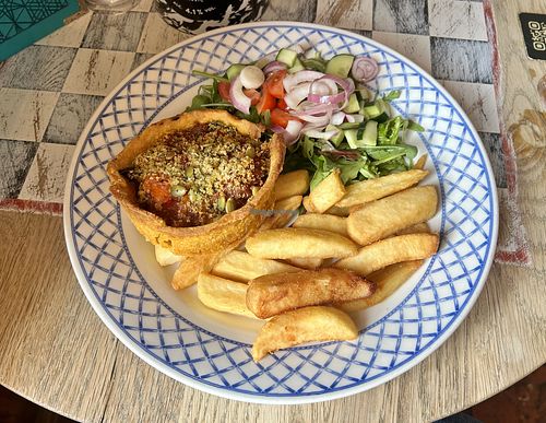 Grilled vegetable & sundried tomato tart  at The World's End Patching in Worthing