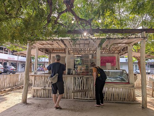 The stall at Delia’s in Kwale County