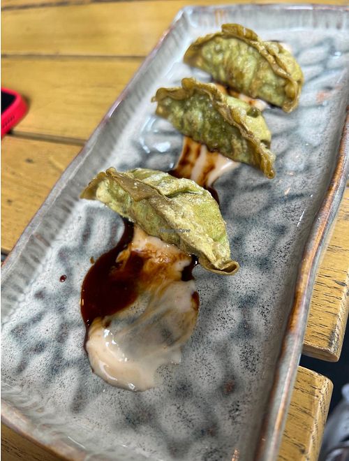 vegan spinch gyozas at LêLê in Berlin