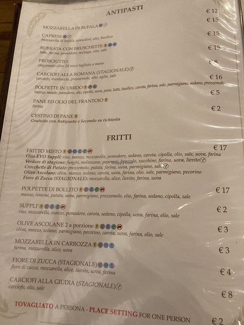 Vorspeisen  at Osteria Da Fortunata - Bologna in Emilia-romagna