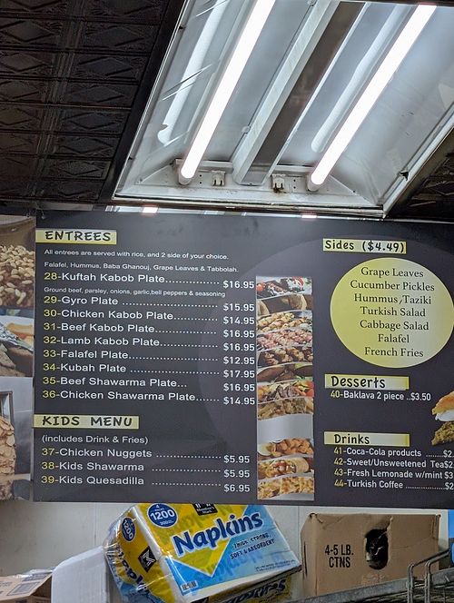 Reasonably priced at Bateeni Mediterranean Cuisine in Goldsboro