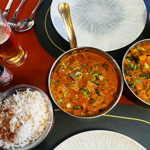 Vegan tikka masala at Nepal Delight in Vlaanderen