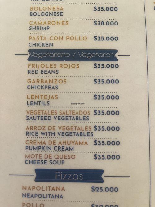 Apartado vegetariano  at Las casitas de Mar Adentro in Bolivar