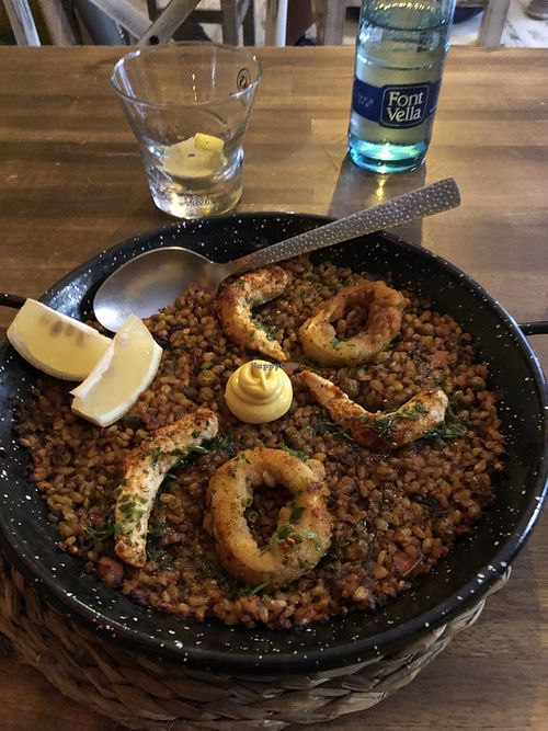 Paella  at Bubita Bar in Barcelona