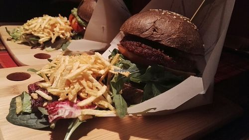 Seitan burger, one of the tastiest 5/5! at Bubita Bar in Barcelona