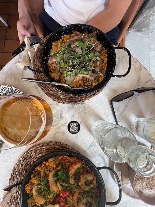 Vegan Mushroom Paella   at Bubita Bar in Barcelona