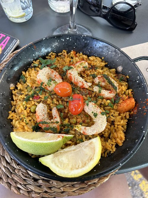 Seafood paella   at Bubita Bar in Barcelona