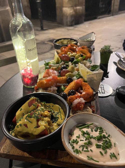 Seafood tapas  at Bubita Bar in Barcelona
