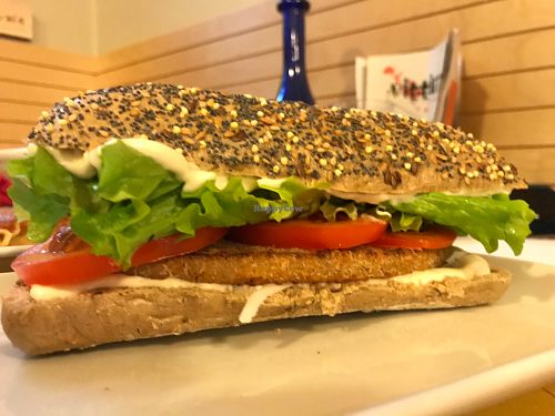 Panini sandwich with tofu  at Veganda in Padua