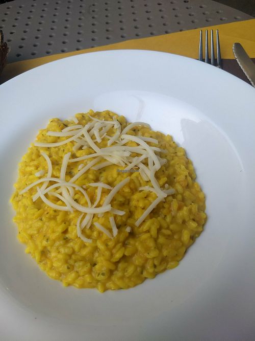 Pumpkin risotto at Veganda in Padua
