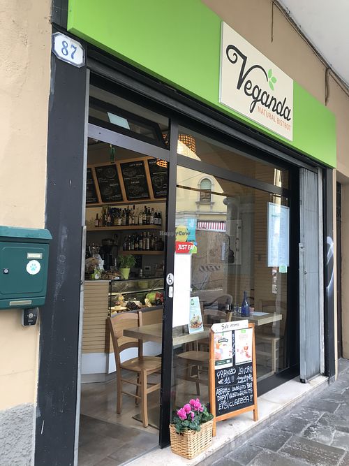 Outside at Veganda in Padua