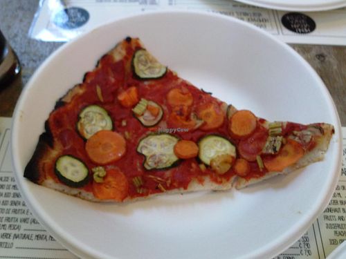 pizza at Panino Vegano in Florence