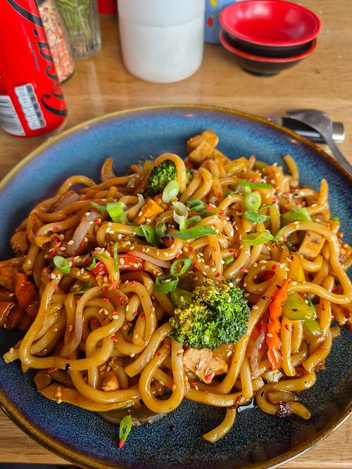 Vegan Udon noodles at Gobi Sushi Lerum in Lerum