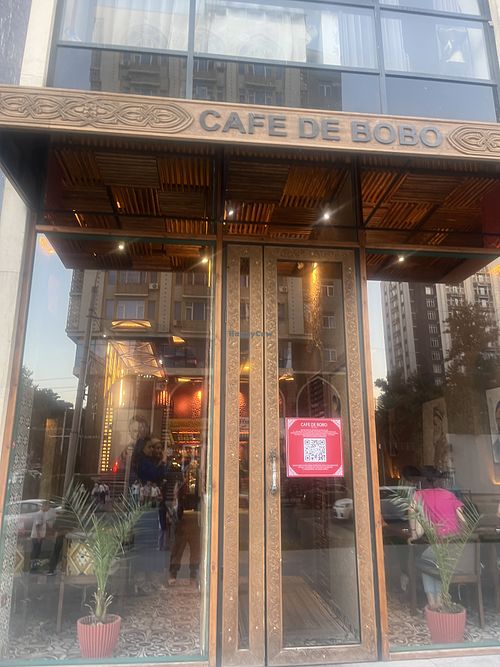 Entrance   at Cafe De Bobo in Dushanbe